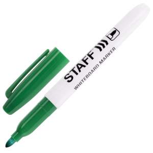 Маркер для белой доски STAFF 2.5мм зеленый...